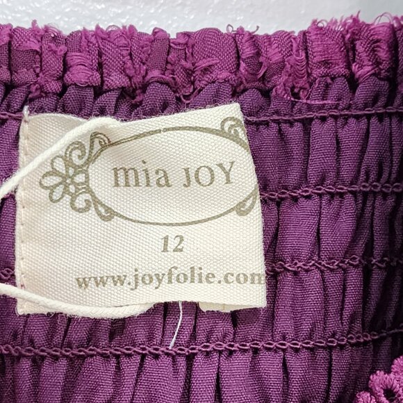 Mia Joy Girls Lilya Square Neck Puff Sleeve Hi-Low Dress - 12 - Picture 6 of 8